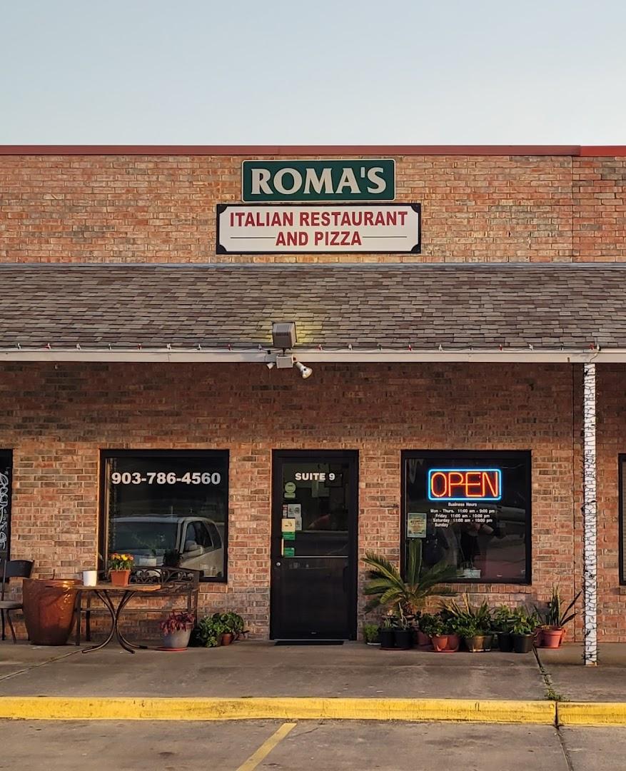 Roma's Pizza Menu